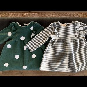 Two Zara Holiday dresses